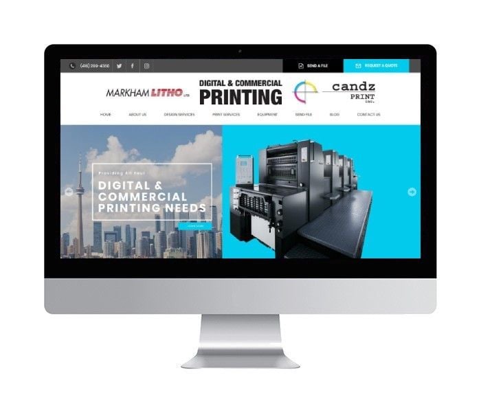 Markham Litho Website Design Launch Markham Litho Website Design Launch